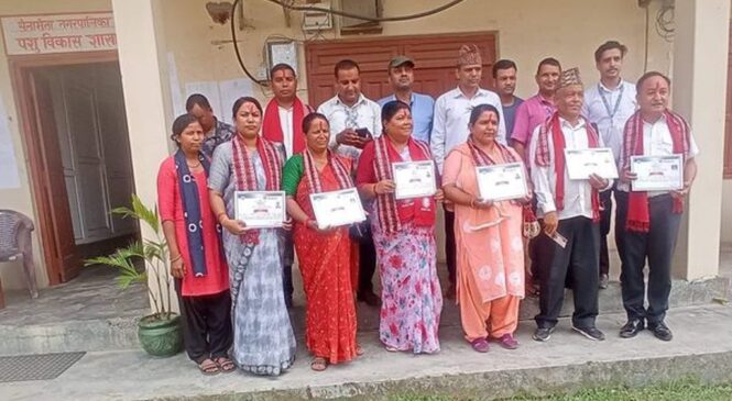 सैनामैनाका कार्यपालिका सदस्यको सबै पदमा एमाले विजयी