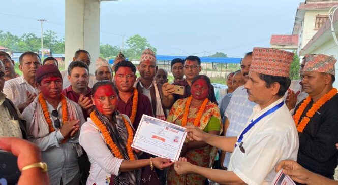 तिलोत्तमाको कार्यपालिका निर्वाचनमा एमालेका उम्मेद्वार विजयी