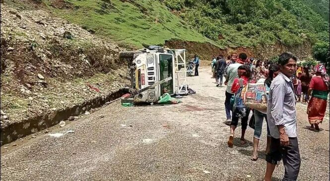 प्युठानमा जिप दुर्घट्ना, रुपन्देहीकी महिलाको मृत्यु